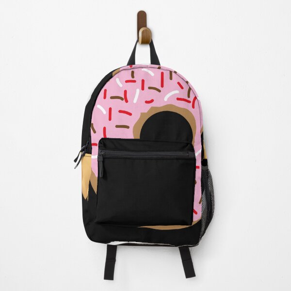 Item preview, Pink magenta brown white Strawberry donut croissant coffee stained designed and sold by Bird4771.