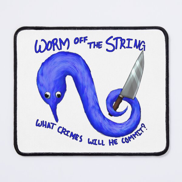 Item preview, Worm Crimes (Blue) designed and sold by StellarDraconic.