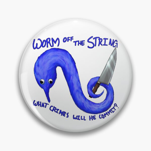 Item preview, Worm Crimes (Blue) designed and sold by StellarDraconic.