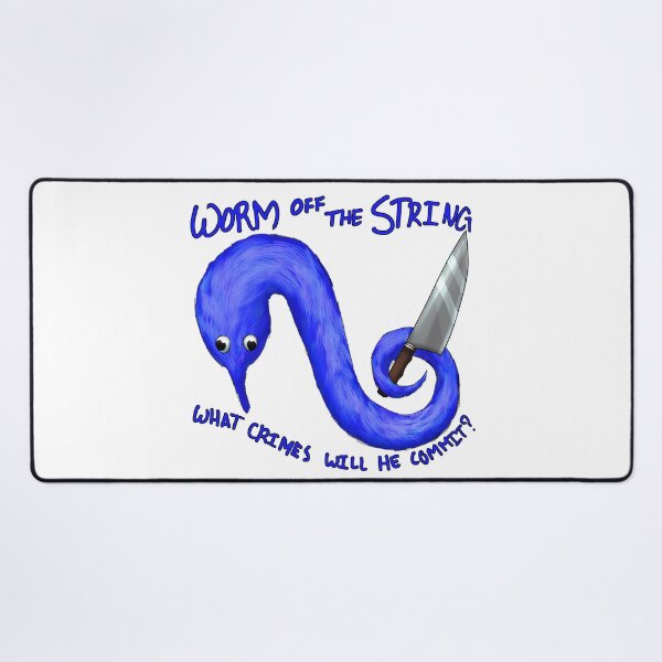 Item preview, Worm Crimes (Blue) designed and sold by StellarDraconic.