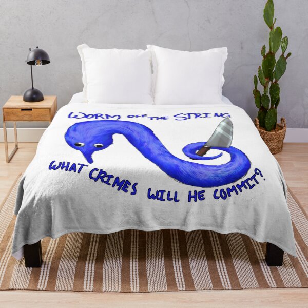 Item preview, Worm Crimes (Blue) designed and sold by StellarDraconic.