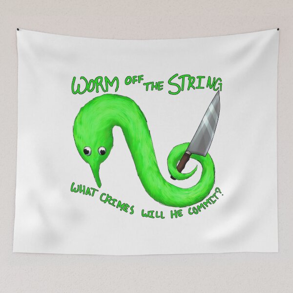 Item preview, Worm Crimes (Green) designed and sold by StellarDraconic.