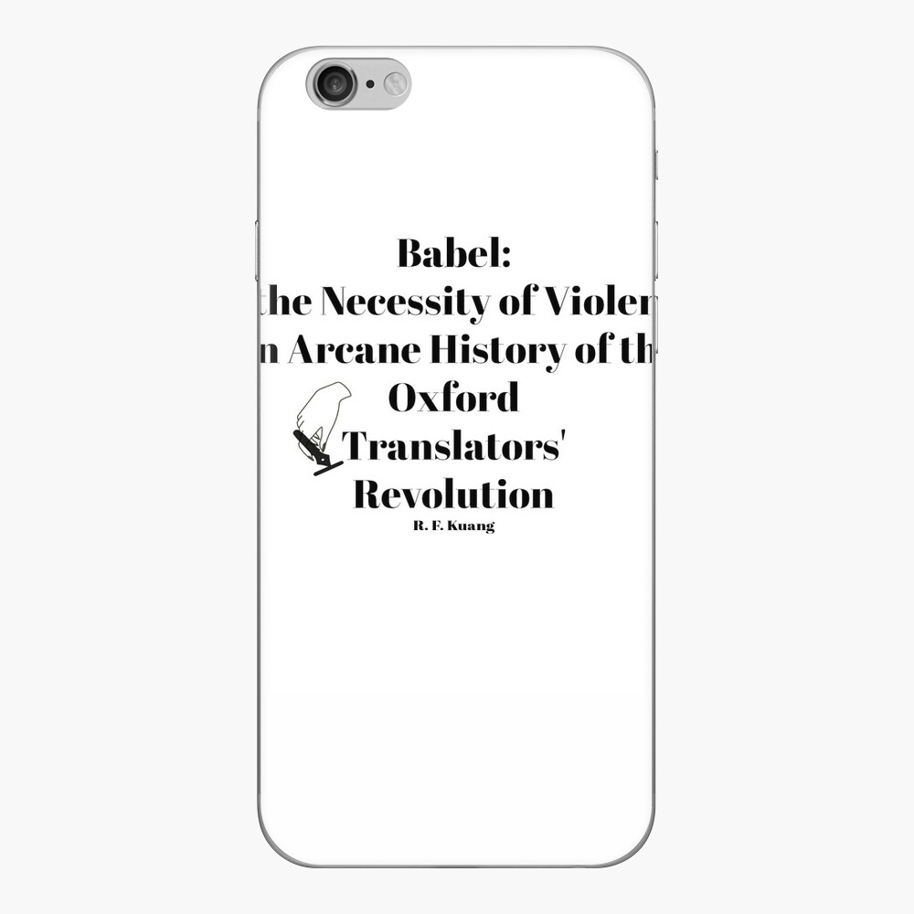 Babel Book Title and Quote by R.F. Kuang Sticker for Sale by ArtByNas