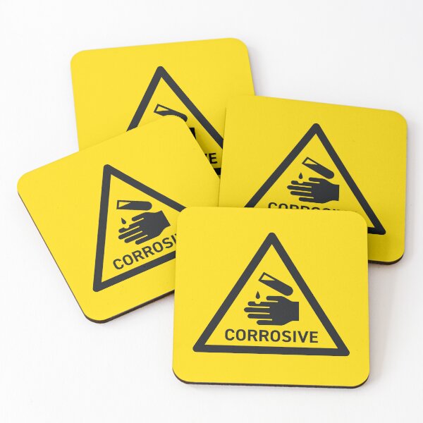 Item preview, Corrosive Safety Warning Sign Triangle With Text designed and sold by VoodooCircus.