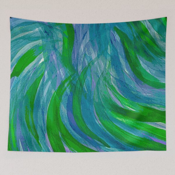 Item preview, Blue Green Lupine Swirl designed and sold by Alexandria Levin.