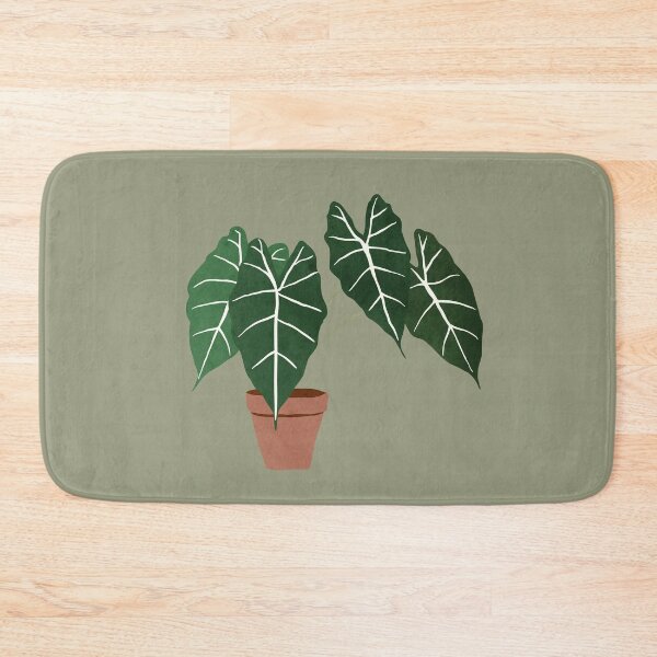 Item preview, alocasia amazonica interior plant sage green designed and sold by alienrabbit.
