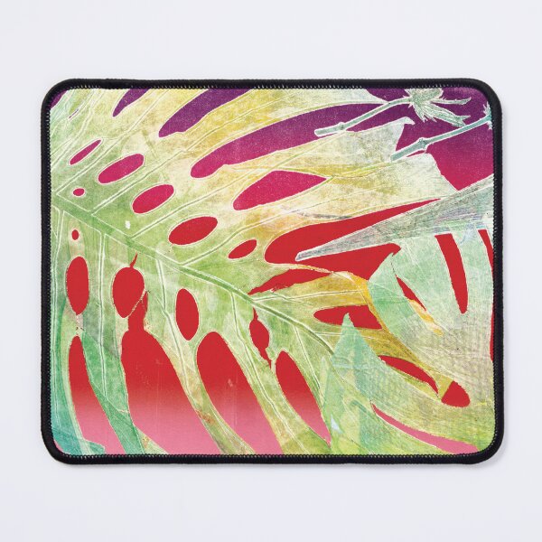 Item preview, Maui Monoprint: Red-purple Monstera designed and sold by JWylie17.