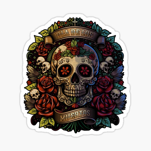 Item preview, Dia de los muertos, day of the dead designed and sold by GarmentMonkeyCo.