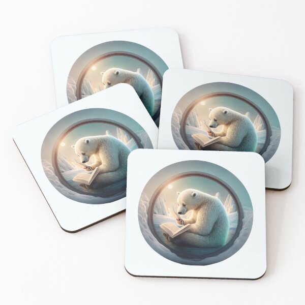 Item preview, Reading polar bear designed and sold by InverseReaction.
