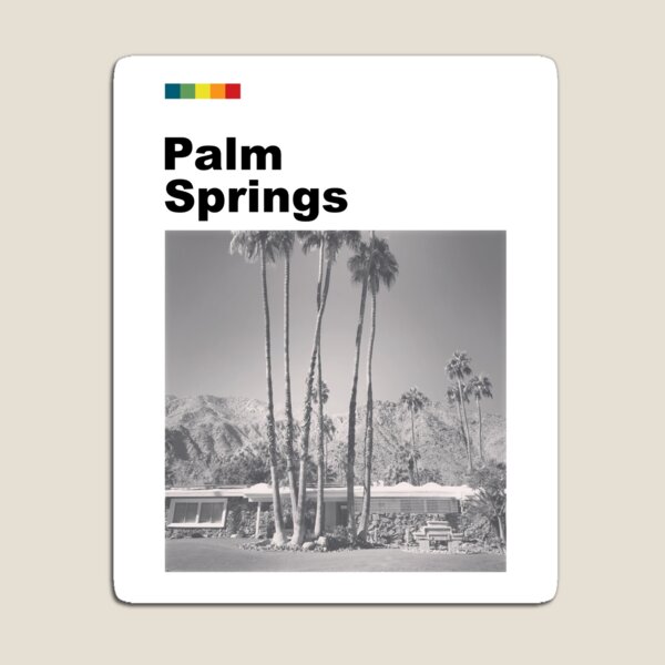 Palm Springs Litho Magnet