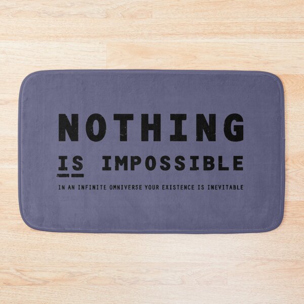 Item preview, Nothing IS Impossible - black designed and sold by BrownWoodRobot.