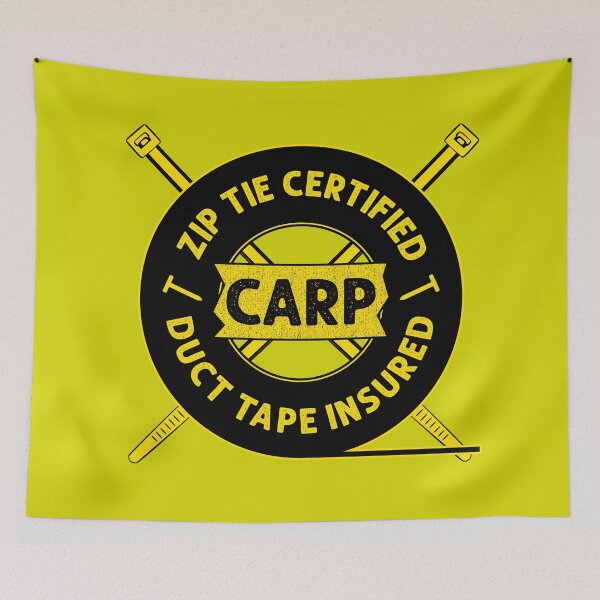 Item preview, Zip Tie Certified, Duct Tape Insured Funny Carpenter Joke Logo Quote designed and sold by CRHPOD20.