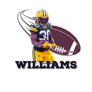 Jamaal Williams Football Paper Poster Lions - Jamaal Williams