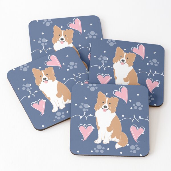 Item preview, LOVE Red Border Collie designed and sold by Lulupainting.