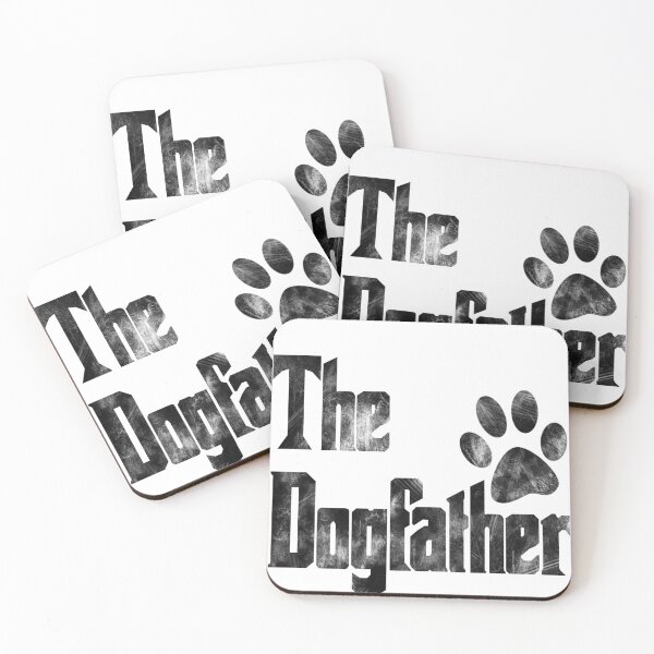 Item preview, The Dogfather Funny Doglover Distressed Black Scratches Paw Print Vintage designed and sold by marie-inks.