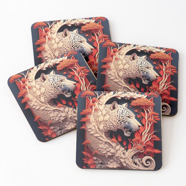 Item preview, Quilling Animal tiger Paper  cut Style designed and sold by PhiloSophyEye.