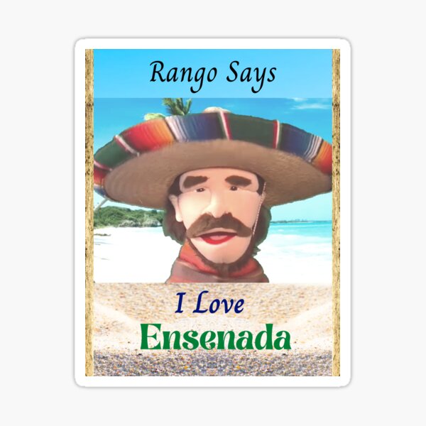 Vista previa del artículo con la obra «'Rango dice que amo a Ensenada' México de Portland Puppets», diseñado y vendido por wisestwolf.