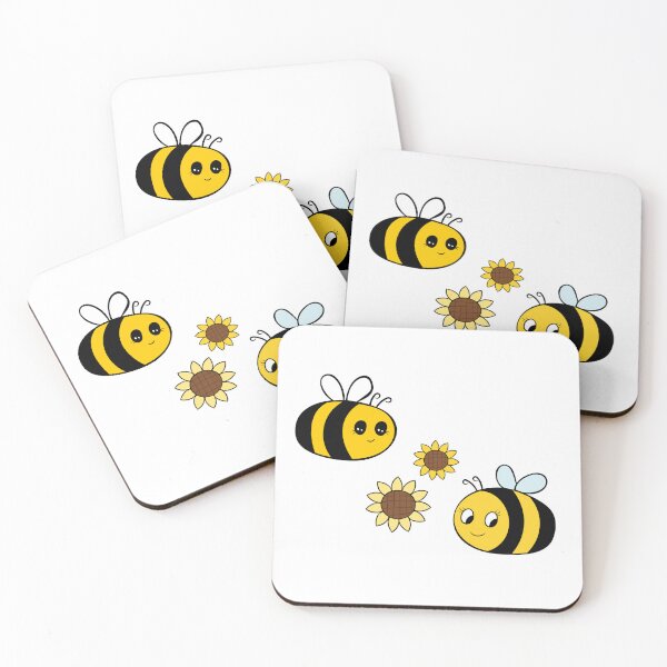 Item preview, Flying Bumble Bees | honey bees and sunflowers designed and sold by DesignsByMadiha.