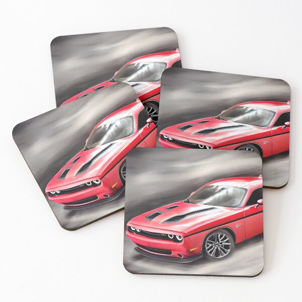 Item preview, American sports car, muscle car, red, V8 engine, classic designed and sold by pixelatedworld.