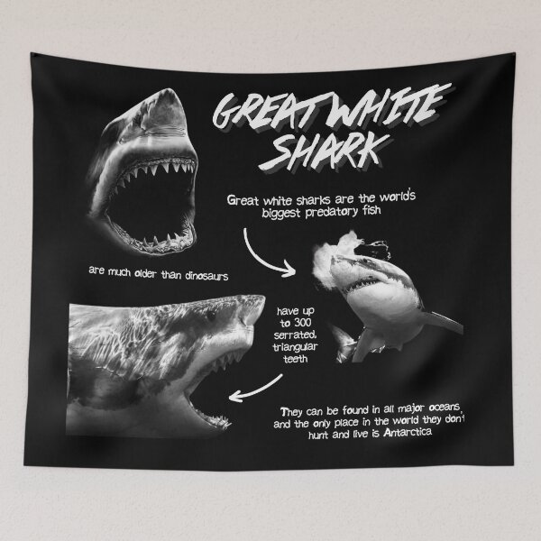Item preview, Great White Shark Fun Facts designed and sold by KyleNesas.