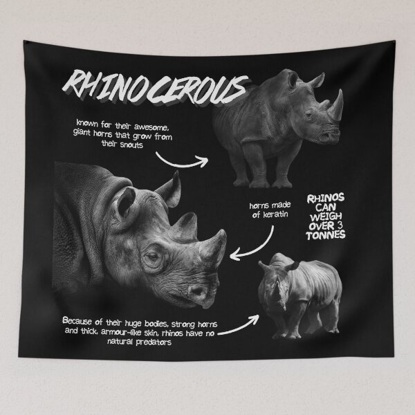 Item preview, Rhinocerous Fun Facts designed and sold by KyleNesas.