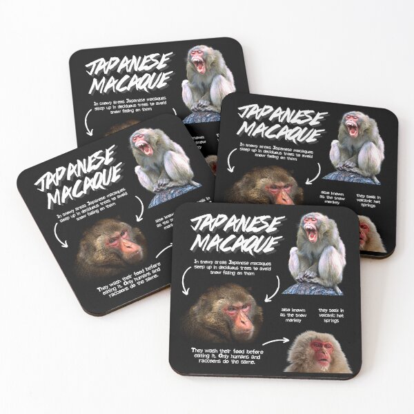 Item preview, Japanese Macaque Fun Facts designed and sold by KyleNesas.