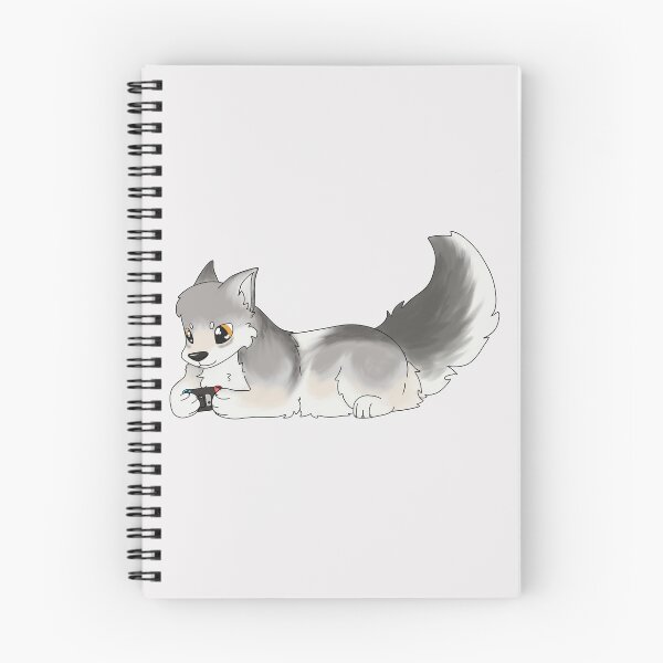 Item preview, Chibi wolf playing switch designed and sold by Cindermoon.