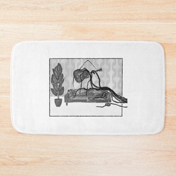 Item preview, Tentacles Taking Over a Retro Appartment with a Guitar Original Artwork designed and sold by marie-inks.