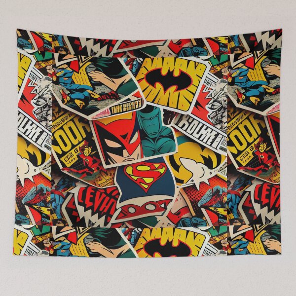 Item preview, Superhero Sprints: Dynamic Comic Book Pattern Design designed and sold by UniqueDesignsC.