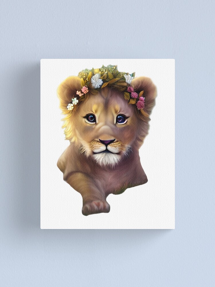 White Lion Cub,baby shower by mail, home decor, Fantasy Creatures