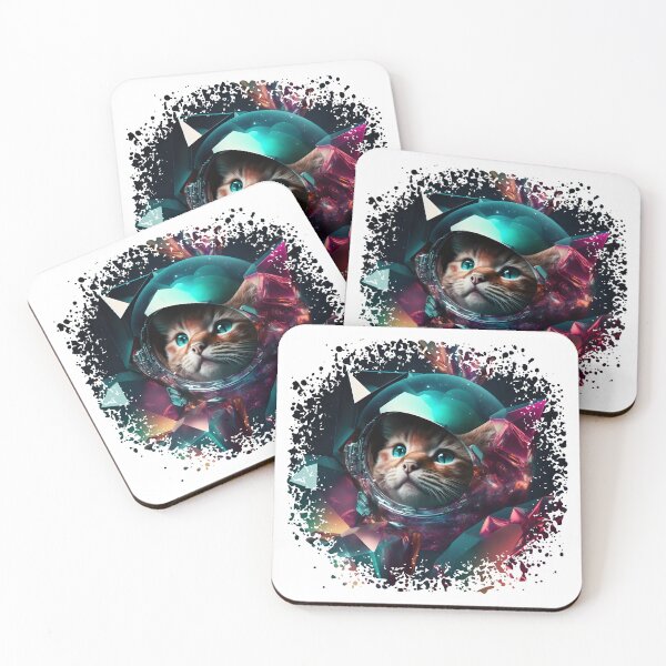 Item preview, Space Cat wearing a Crystal Space Helmet designed and sold by Rocketman2017.