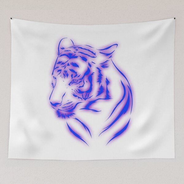 Item preview, Fierce Tiger Head Blue designed and sold by Barnissim.