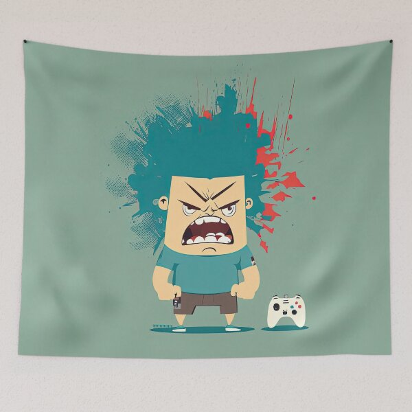 Item preview, angry gamer designed and sold by Chillapy.