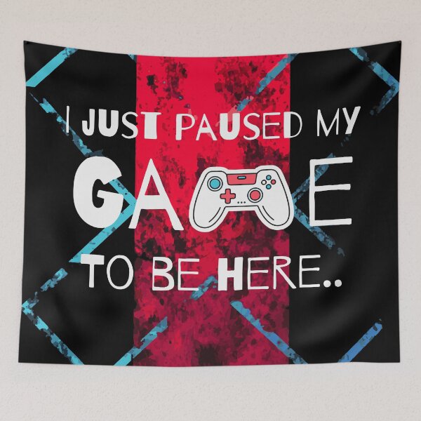 Item preview, I paused my game to be here. designed and sold by ImaginationX.