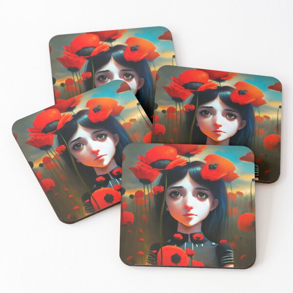 Item preview, POPPY GIRL  Midjourney AI Artwork designed and sold by davidjulie.