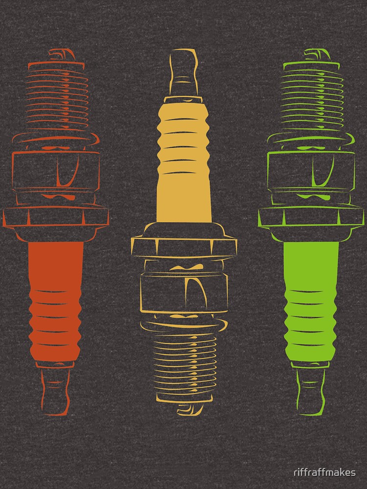 Spark Plugs Traffic Light Colours by riffraffmakes