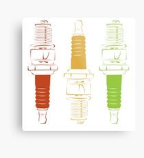 Spark Plugs Traffic Light Colours Metal Print