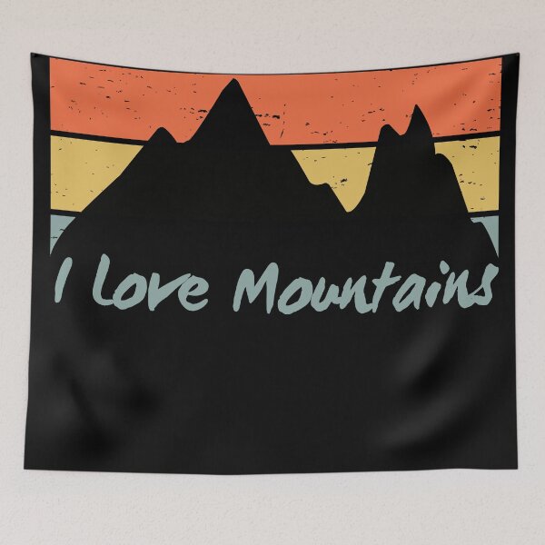 Item preview, I Love Mountains designed and sold by PatchTuesday.