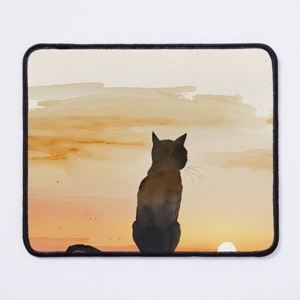 Item preview, cat looking at sunset designed and sold by Chillapy.