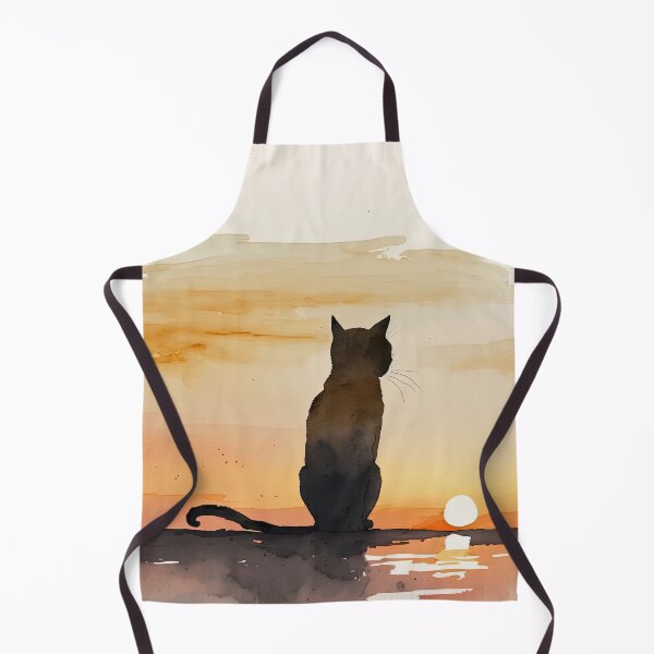 Item preview, cat looking at sunset designed and sold by Chillapy.