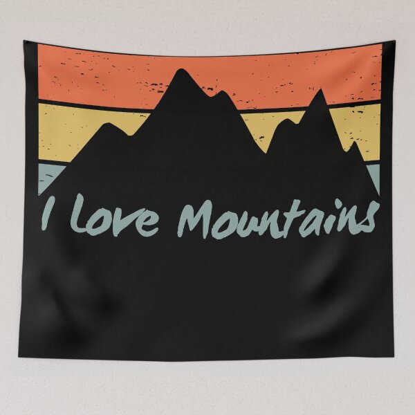 Item preview, I Love Mountains designed and sold by PatchTuesday.