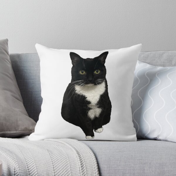 Tuxedo shop cat pillow