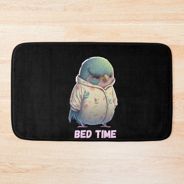 Item preview, Cute budgie bird ready for bedtime wearing pajamas sleeping cute animal pyjamas designed and sold by AnimalArtPhotos.