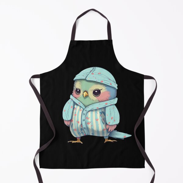 Item preview, Budgie bird ready for bedtime wearing pajamas sleeping cute animal pyjamas designed and sold by AnimalArtPhotos.