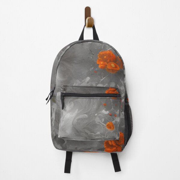 Item preview, Abstract art with grey and orange flower combination designed and sold by MIGSZ.
