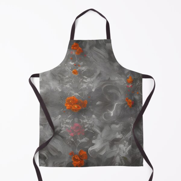 Item preview, Abstract art with grey and orange flower combination designed and sold by MIGSZ.