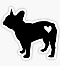 French bulldog silhouette Sticker