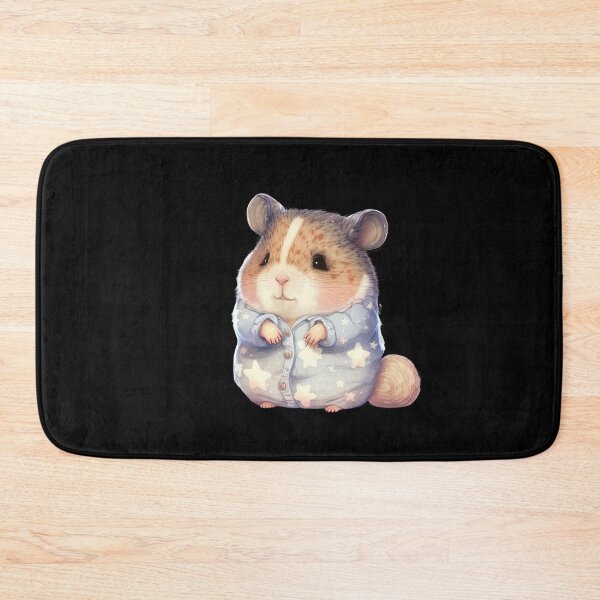 Item preview, Hamster wearing pajamas ready for bed time sleeping cute animal pyjamas designed and sold by AnimalArtPhotos.