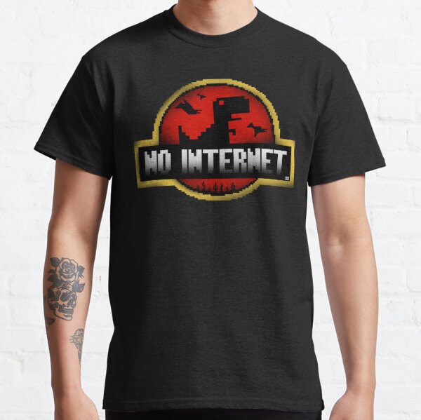 Qwertee, No internet T-Shirt