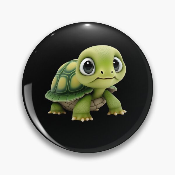 Item preview, Adorable turtle cute pet tortoise animal cartoon style designed and sold by AnimalArtPhotos.
